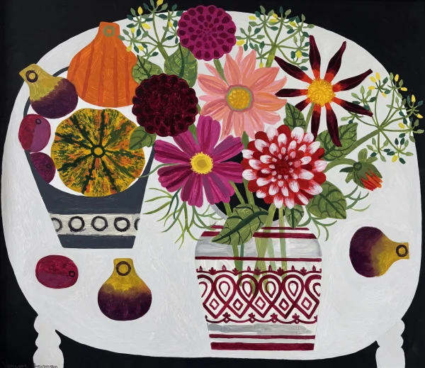 Vanessa Bowman - dahlias and squashes