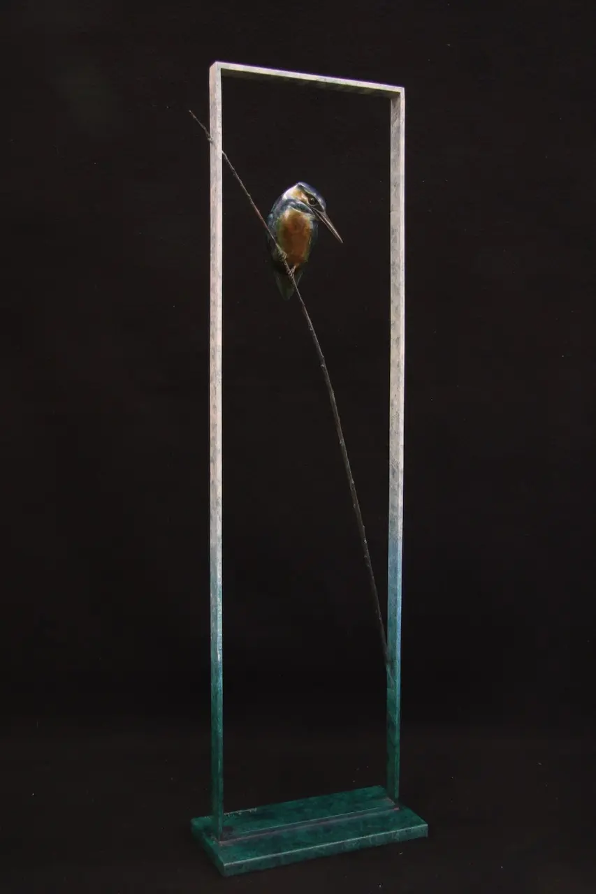 Adam Binder - kingfisher in frame (edition 2/12) 