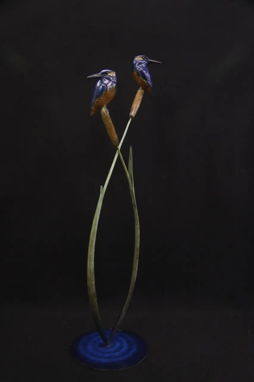 Adam Binder - pair of kingfishers (edition 10/18)