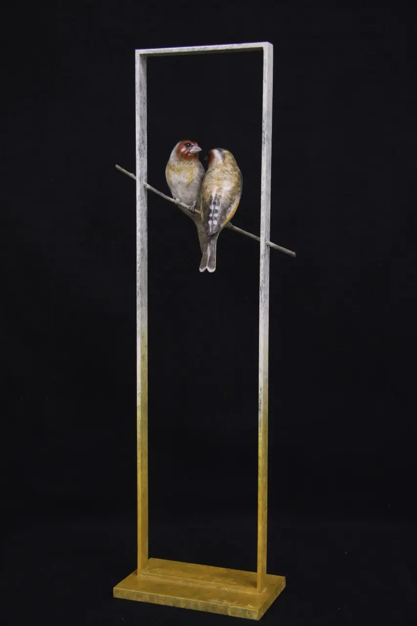 Adam Binder - goldfinches in a frame (edition 5/12) 