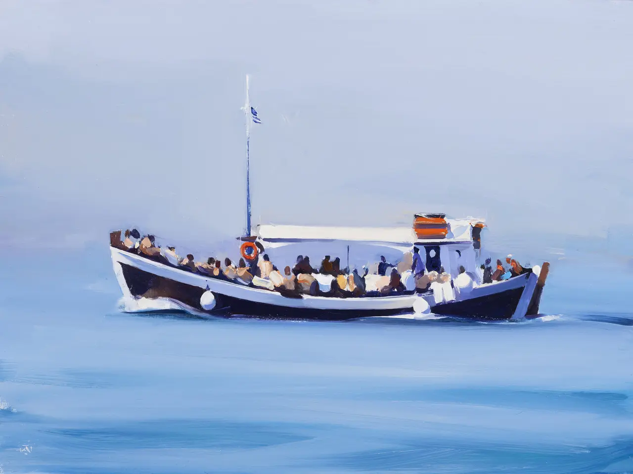 Alan Kingsbury - summer haze on the ionian sea