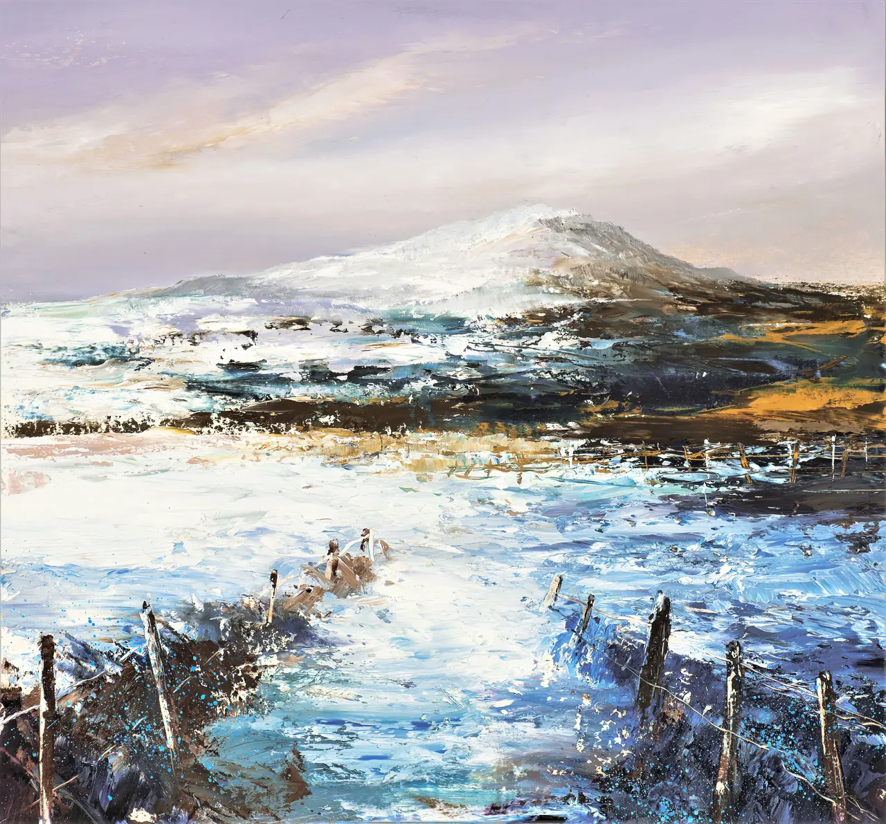 Amanda Hoskin - a winter's day, east lomond