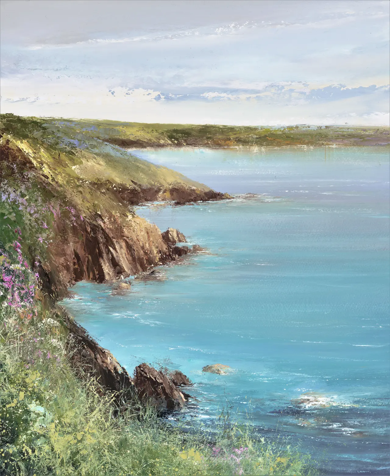 Amanda Hoskin - warmth of the evening sun, heading towards dartmouth