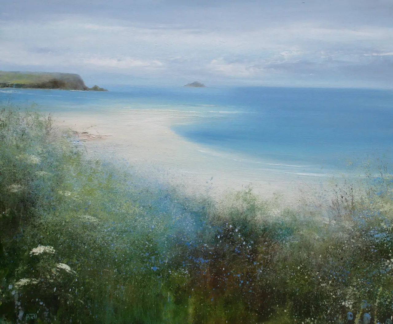 Amanda Hoskin - flowers in may, harbour cove, padstow