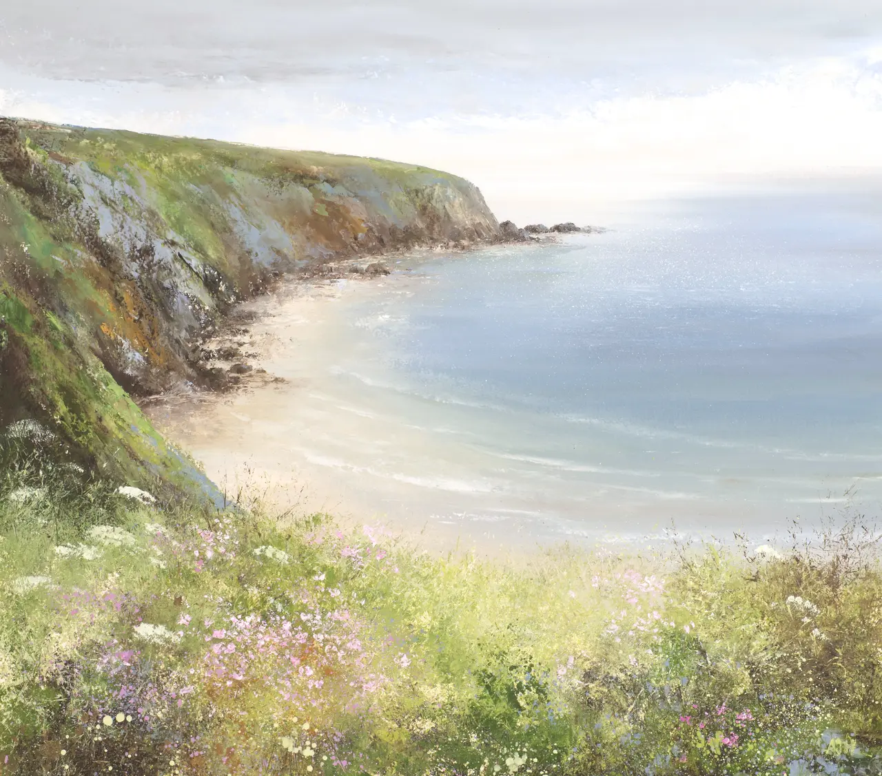 Amanda Hoskin - beautiful day, walking the coastal path to fowey