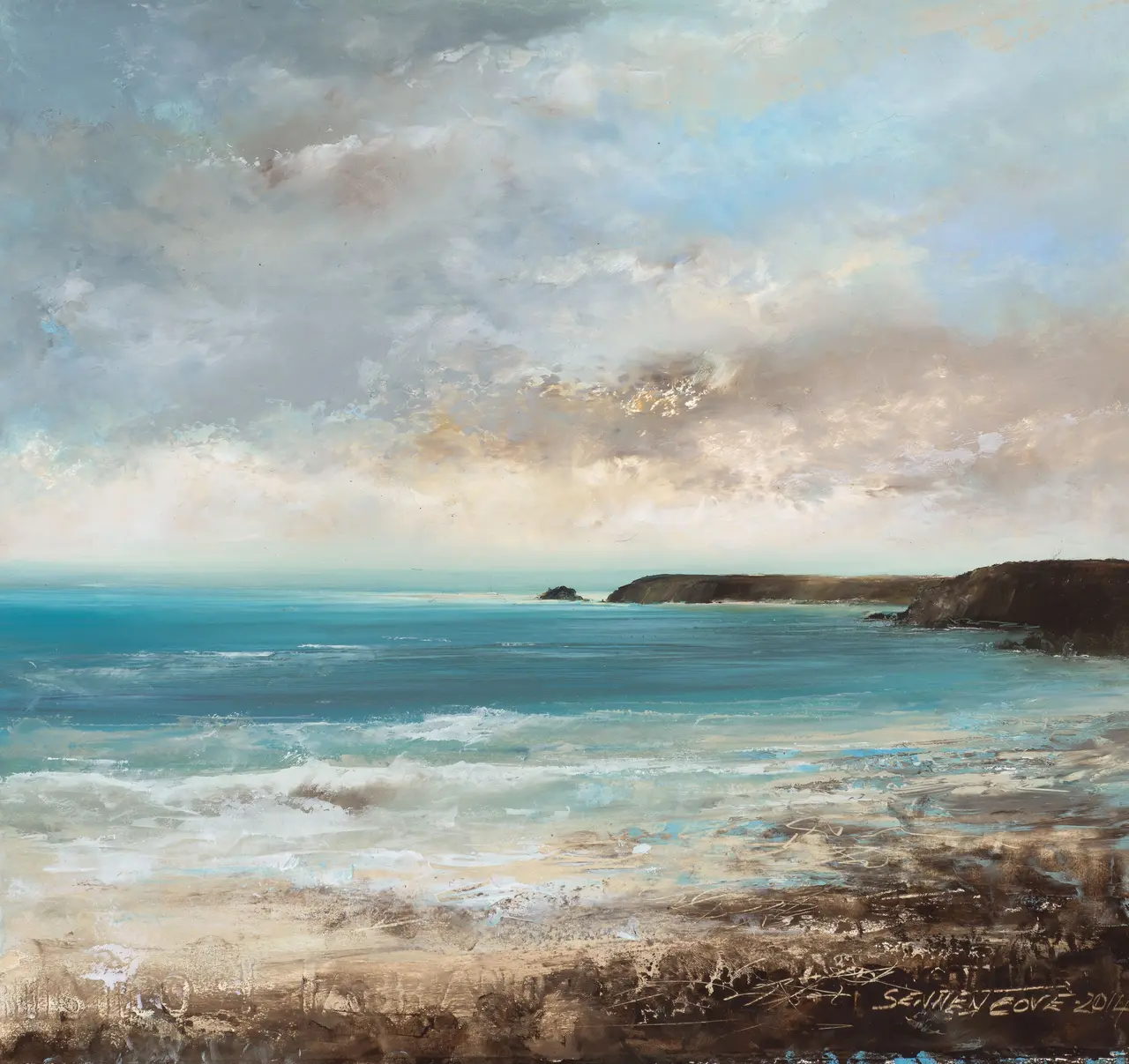 Amanda Hoskin - beautiful evening at sennen, cornwall
