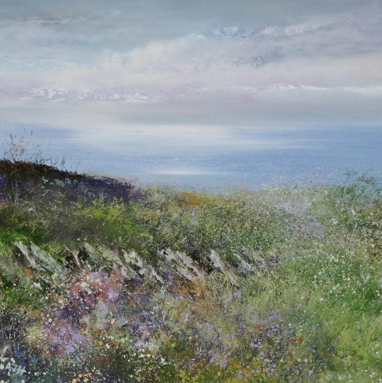 Amanda Hoskin - wild flowers on the north coast, cornwall