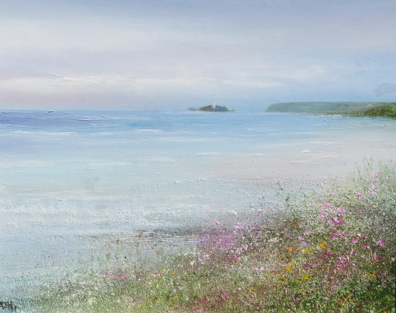 Amanda Hoskin - wild flowers at gwithian, cornwall