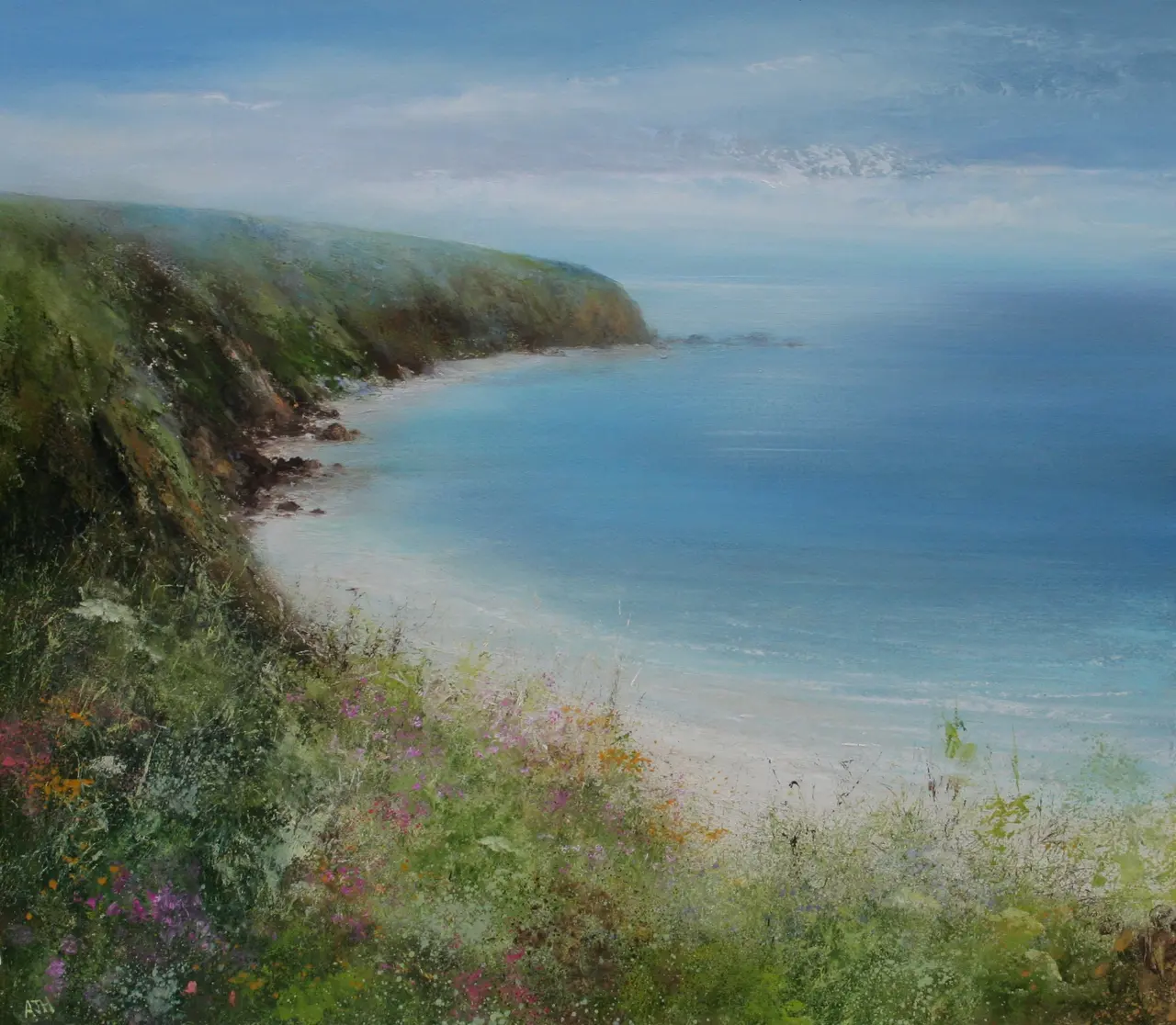 Amanda Hoskin - walking the coastal path to fowey