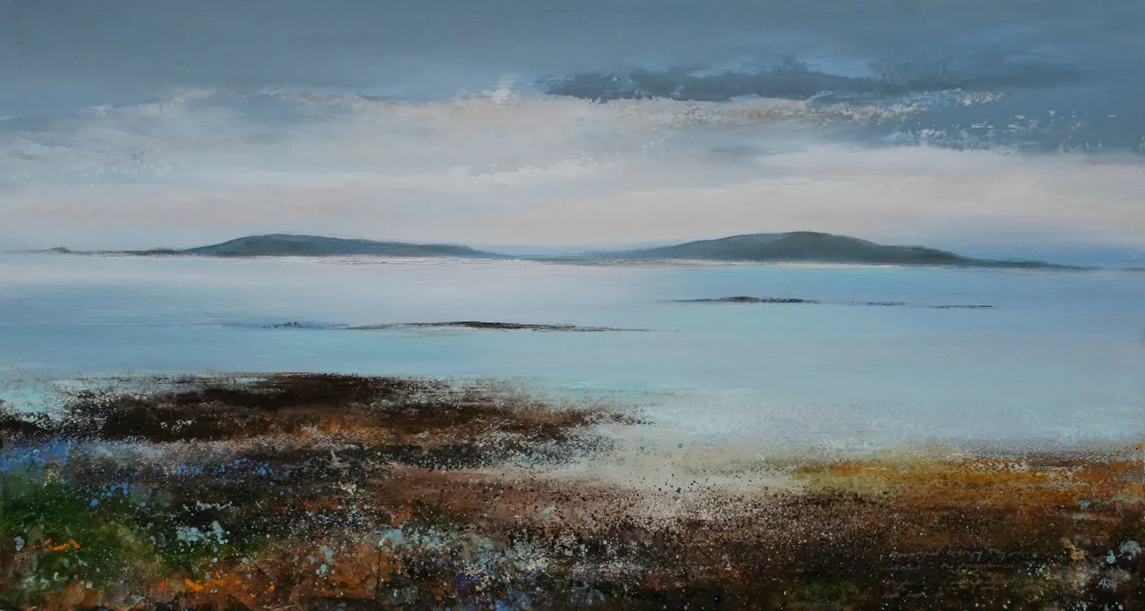 Amanda Hoskin - peaceful evening settles over the islands, scillies 