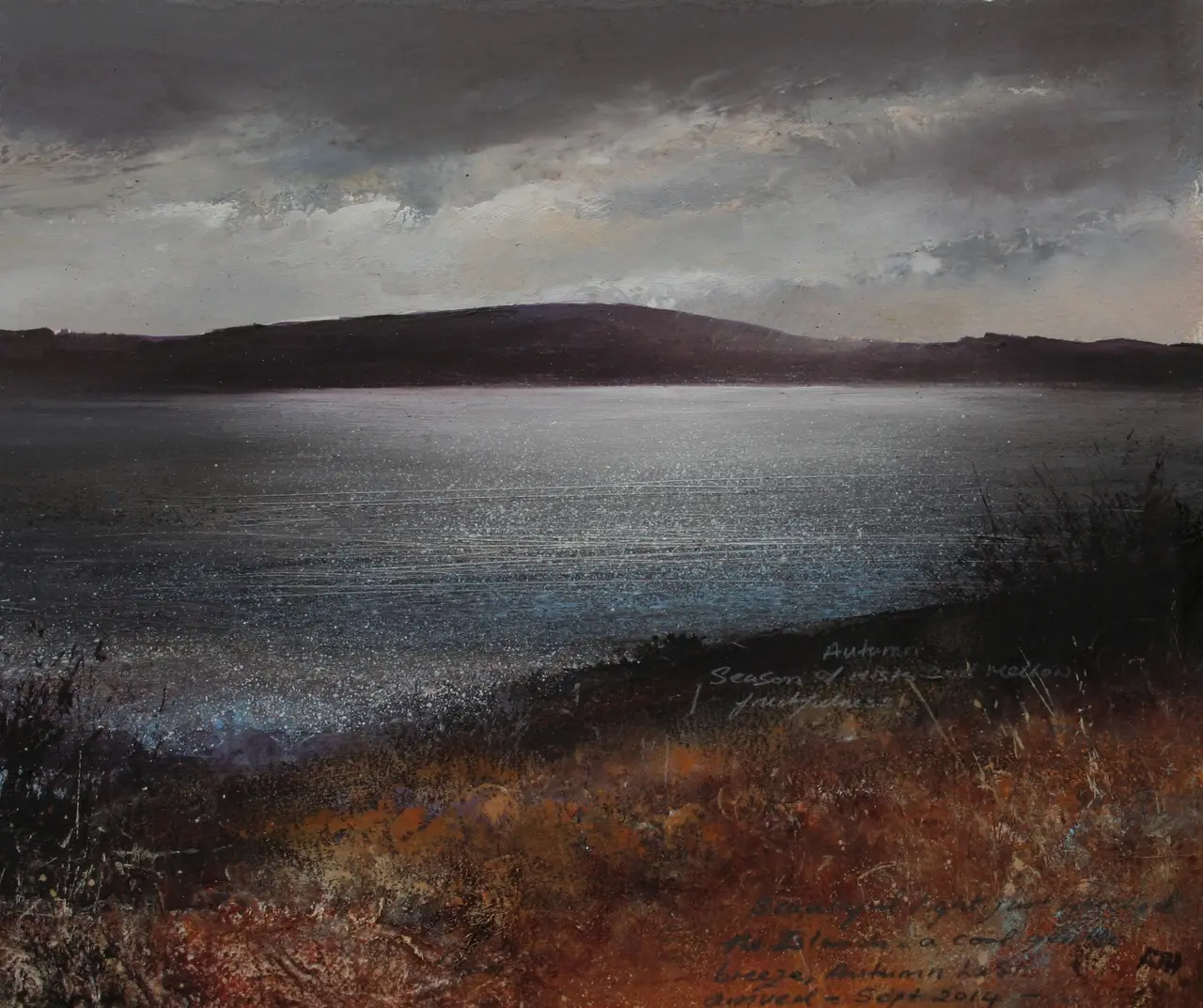Amanda Hoskin - autumn light over the bryher, scillies
