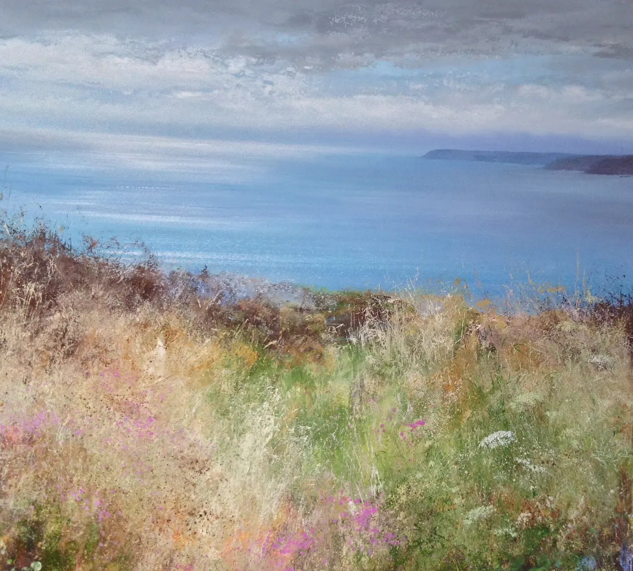 Amanda Hoskin - summer grasses, fowey
