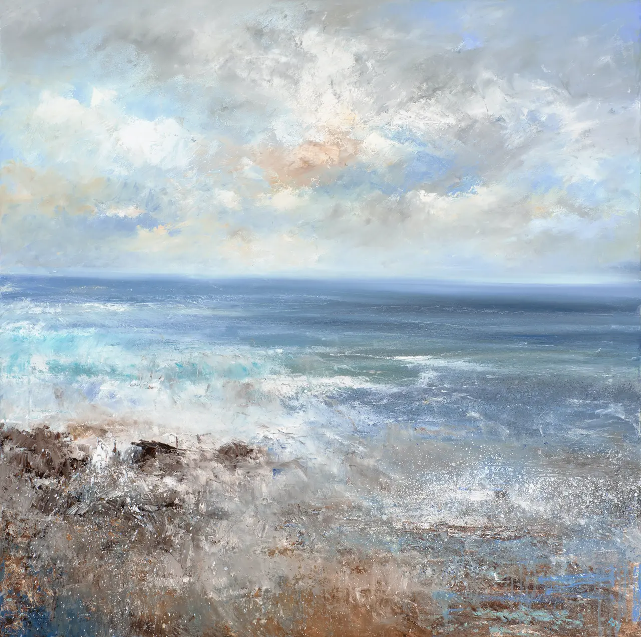 Amanda Hoskin - evening sky, sennen cove 