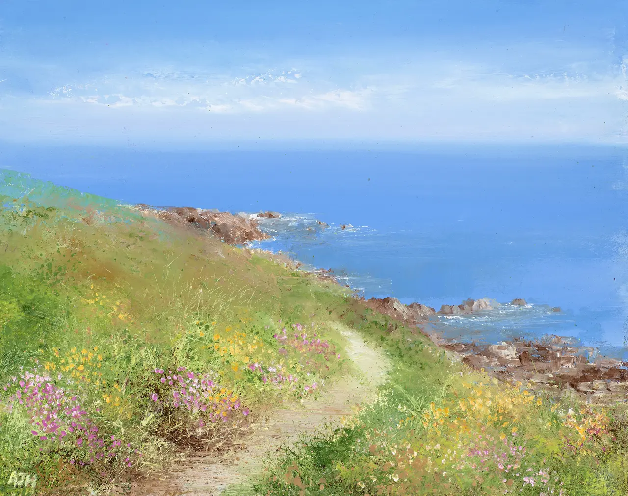 Amanda Hoskin - coastal path from lamorna cove