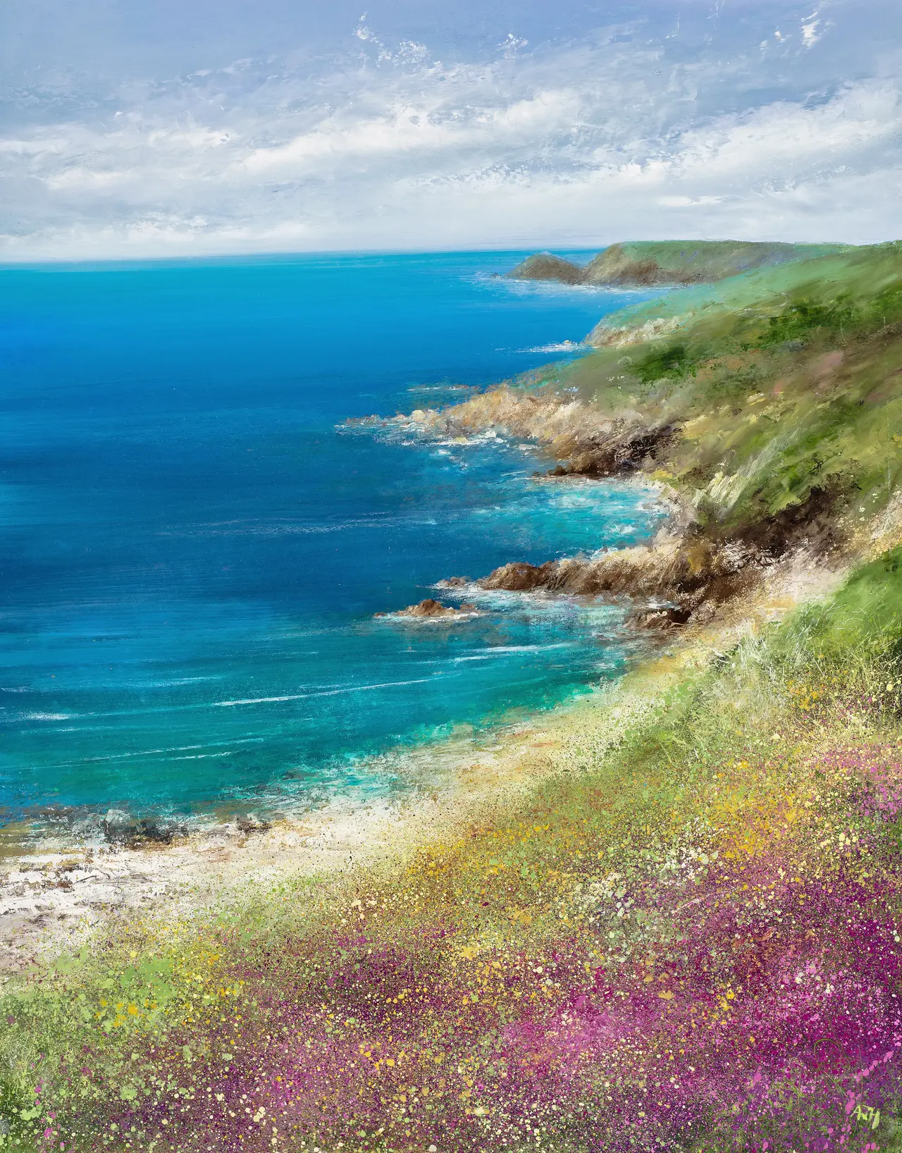 Amanda Hoskin - gorse and heather on the north coast