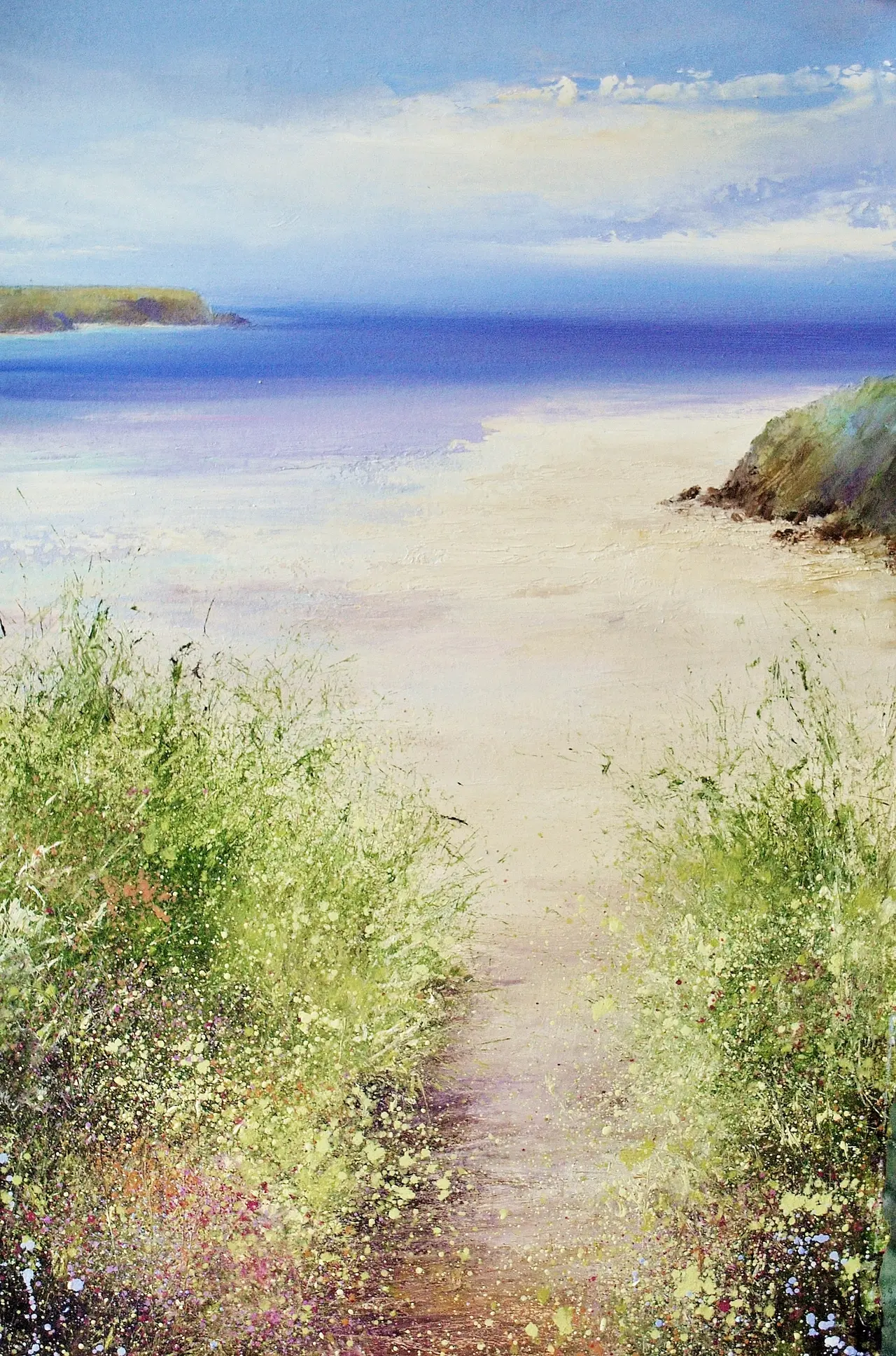 Amanda Hoskin - blue and turquoise hue, daymer bay padstow