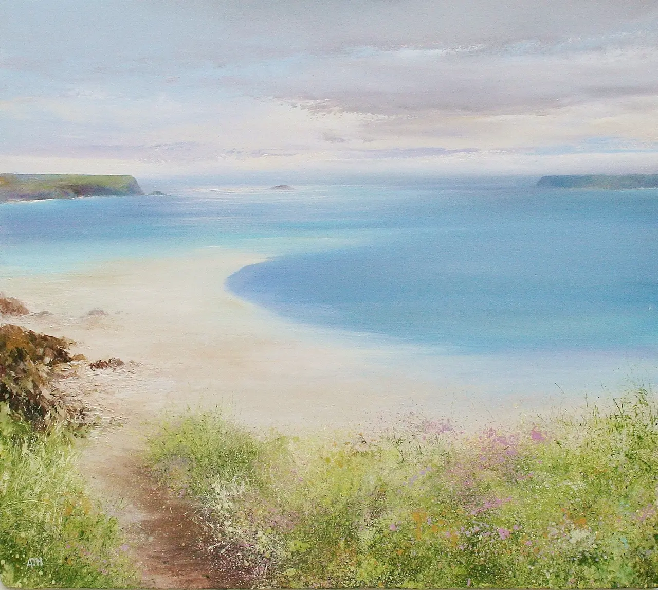 Amanda Hoskin - path down the beach, daymer bay