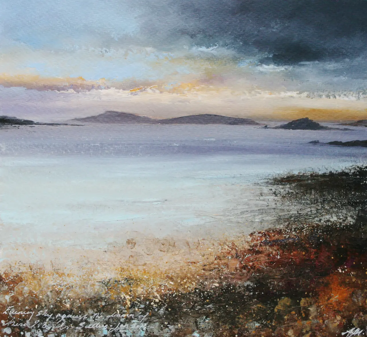 Amanda Hoskin - evening sky drama, scillies
