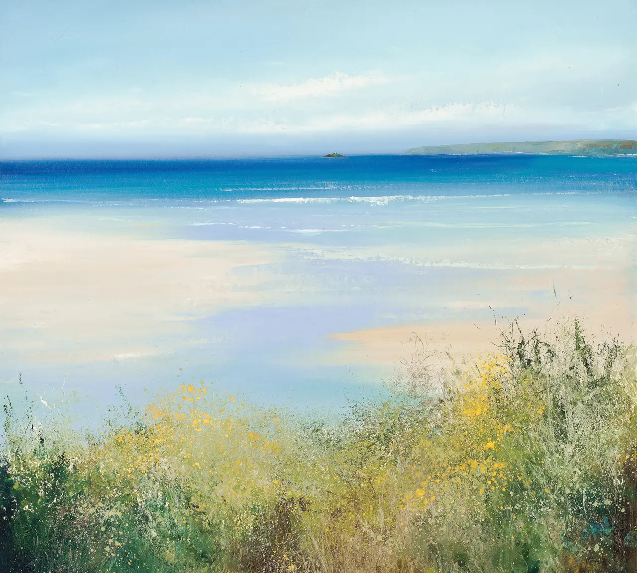 Amanda Hoskin - golden sands bath in the light of carbis bay, st ives