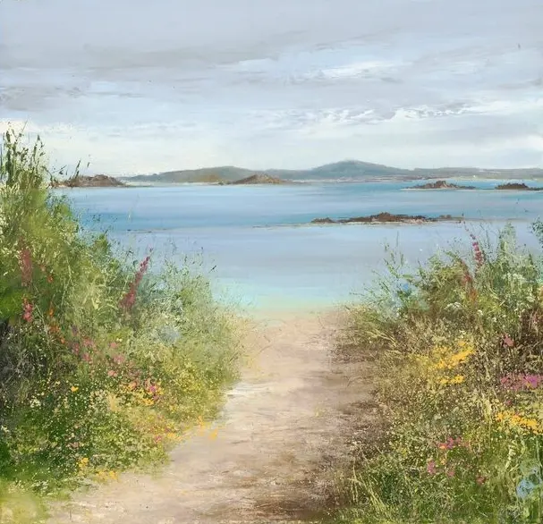 Amanda Hoskin - summer path tresco, isles of scilly