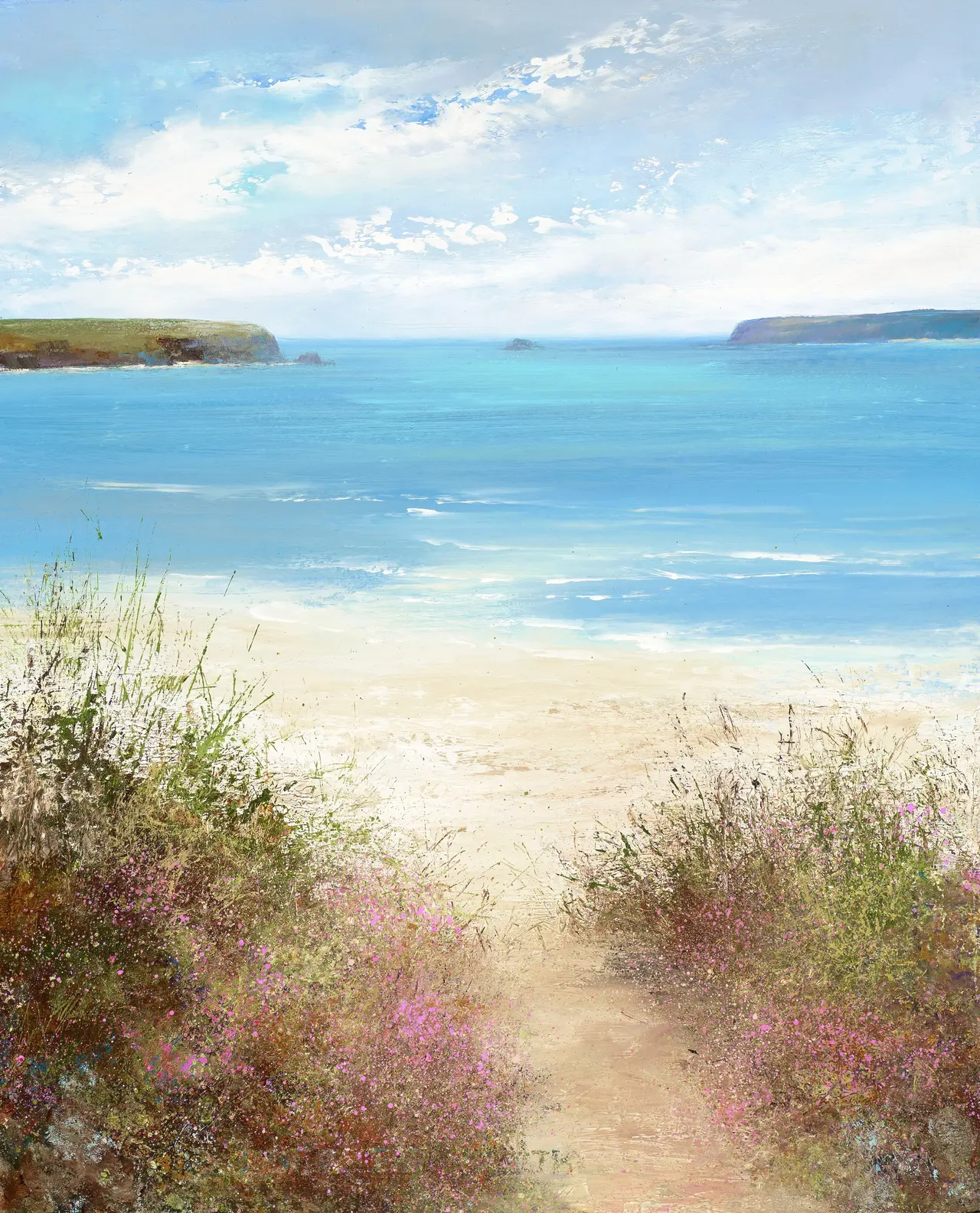 Amanda Hoskin - path down to the beach, daymer bay