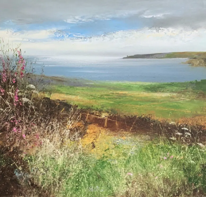 Amanda Hoskin - wildflowers watch over the bay