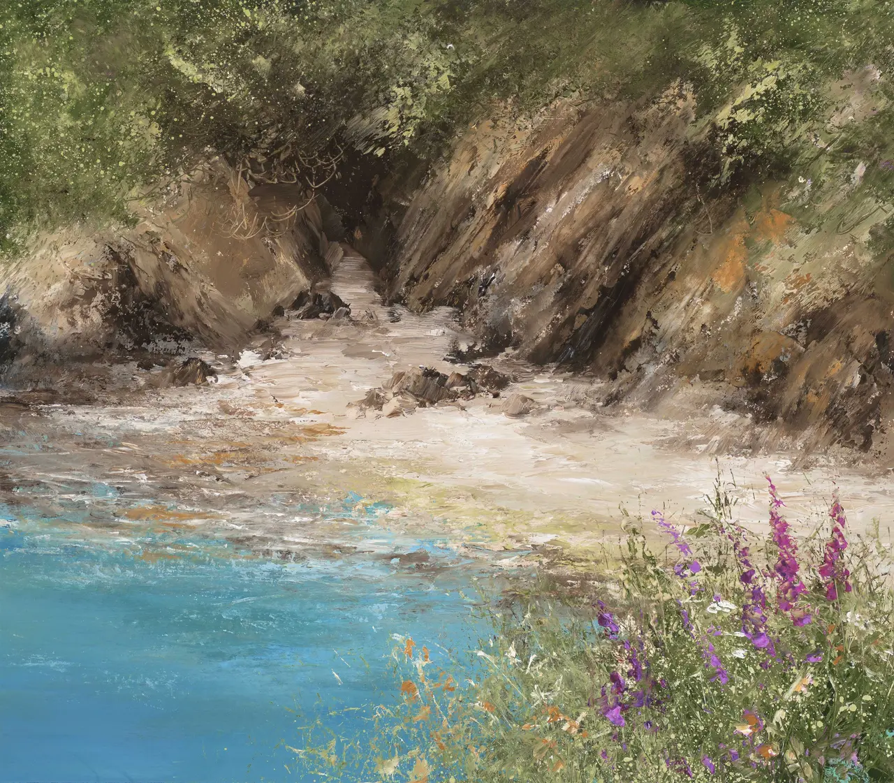 Amanda Hoskin - a quiet cove on the way to little dartmouth