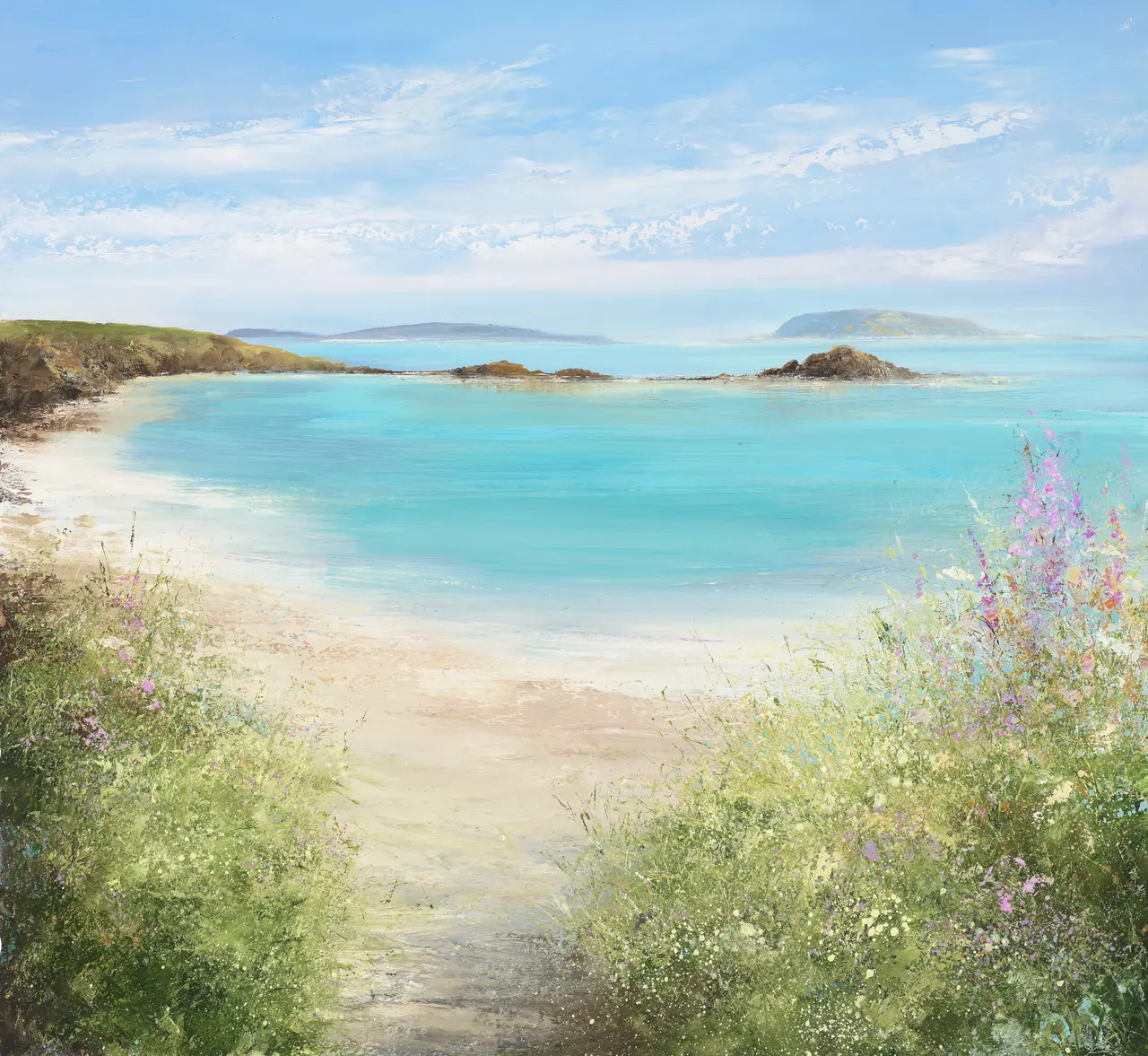 Amanda Hoskin - summer flowers on tresco, isles of scilly