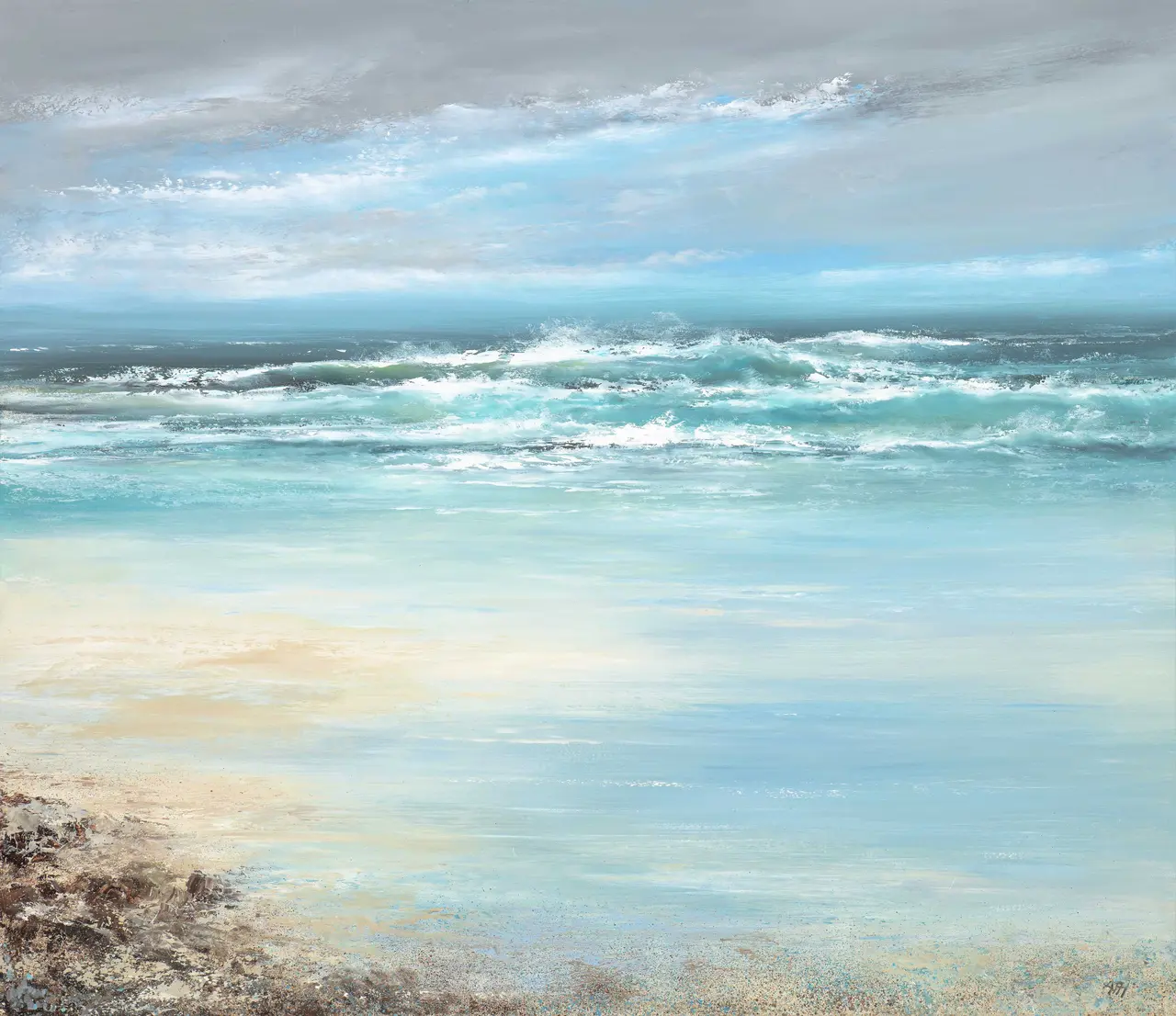 Amanda Hoskin - watching the waves as they dance and roll over the sands