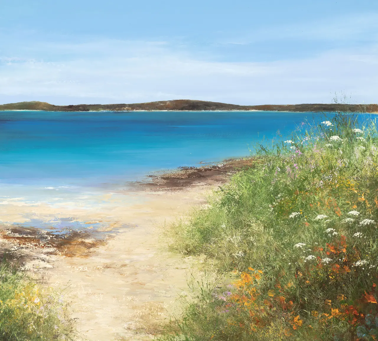 Amanda Hoskin - dazzling colours on tresco, scillies