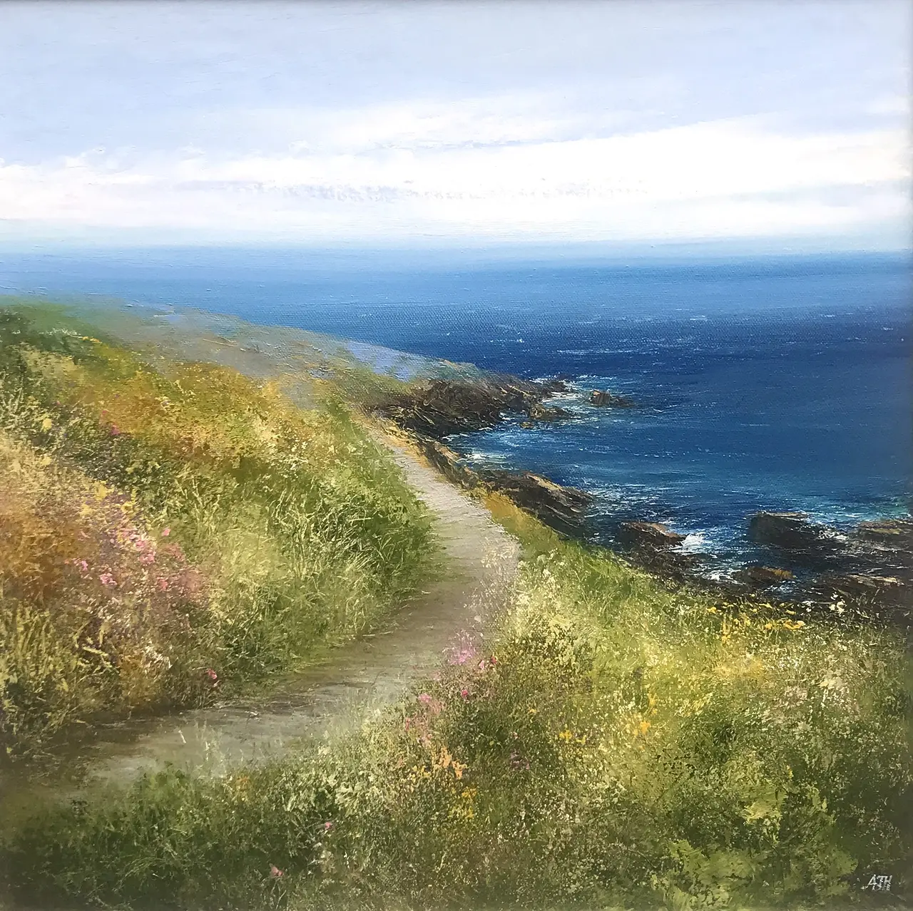 Amanda Hoskin - on the coastal path to mousehole, cornwall