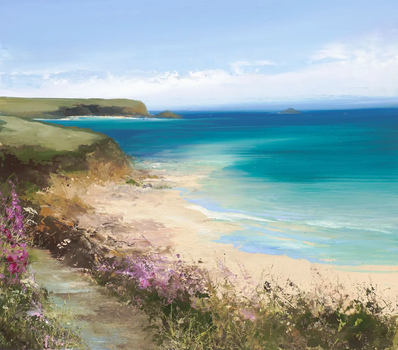 Amanda Hoskin - turquoise seas, daymer bay