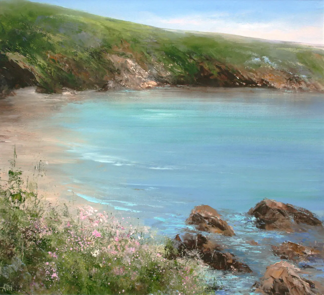 Amanda Hoskin - still waters at polridmouth cove