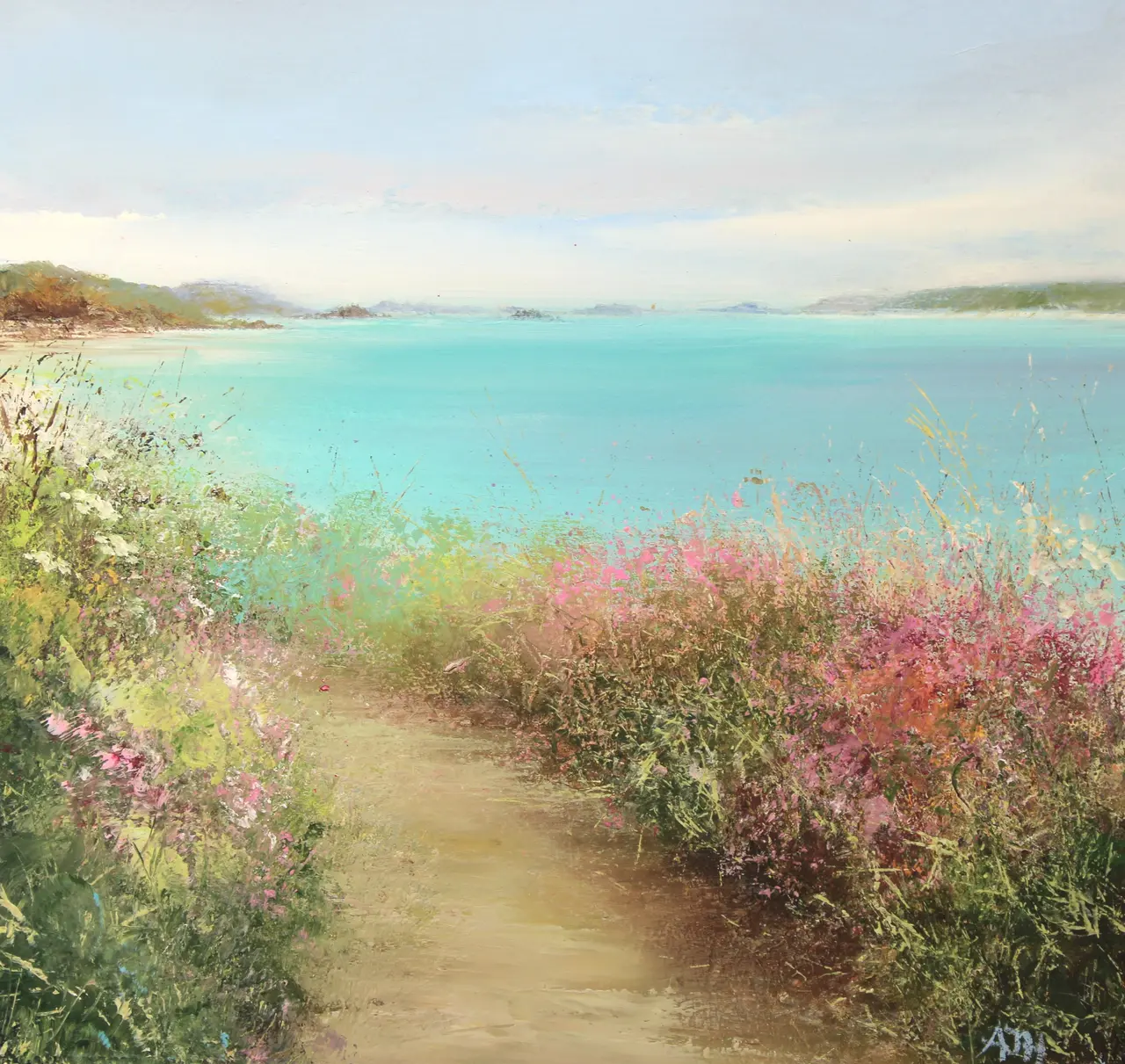 Amanda Hoskin - path to the beach, pentle bay, tresco