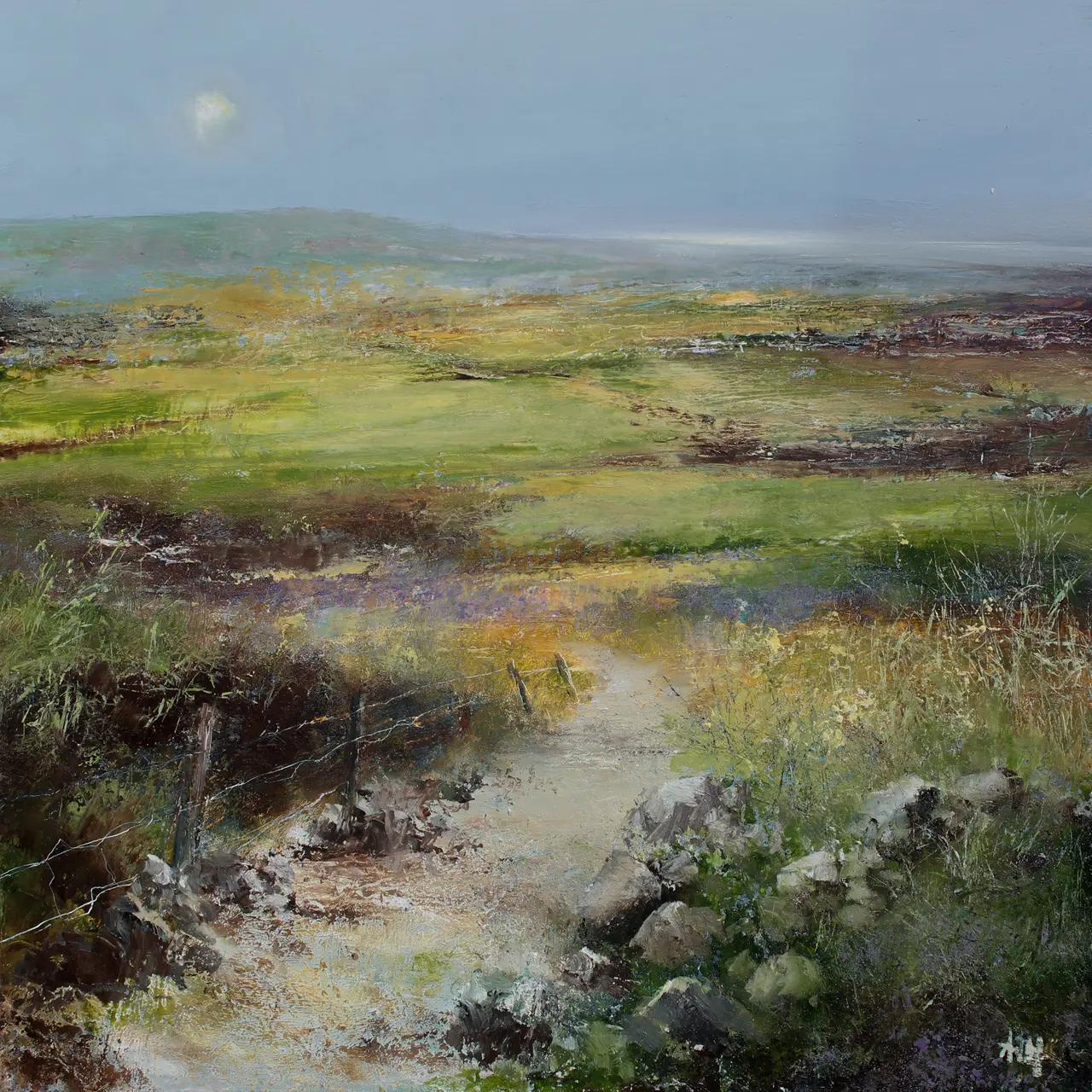 Amanda Hoskin - across the ancient landscape of zennor to the sea beyond