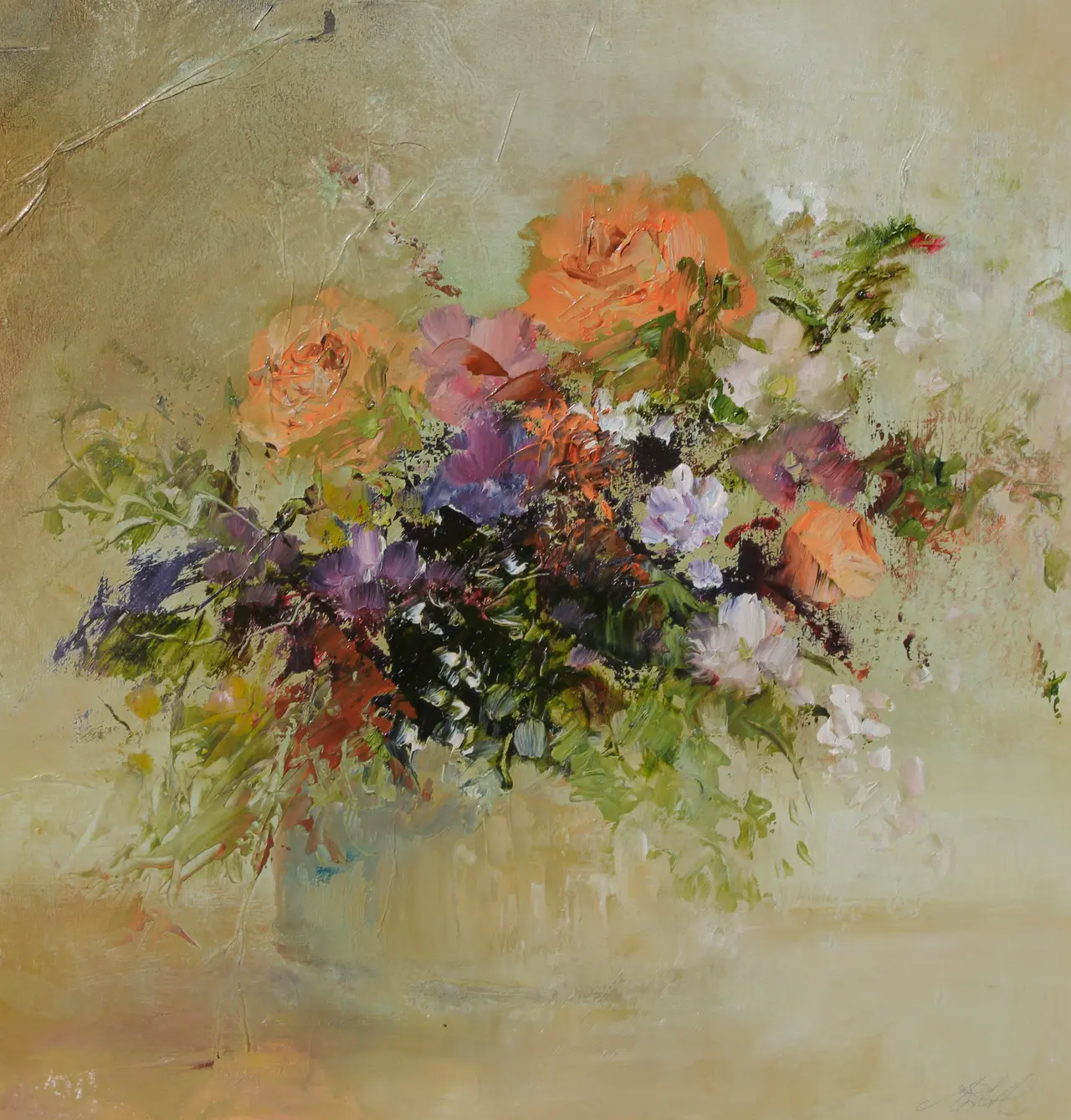 Amanda Hoskin - summer roses from the studio garden