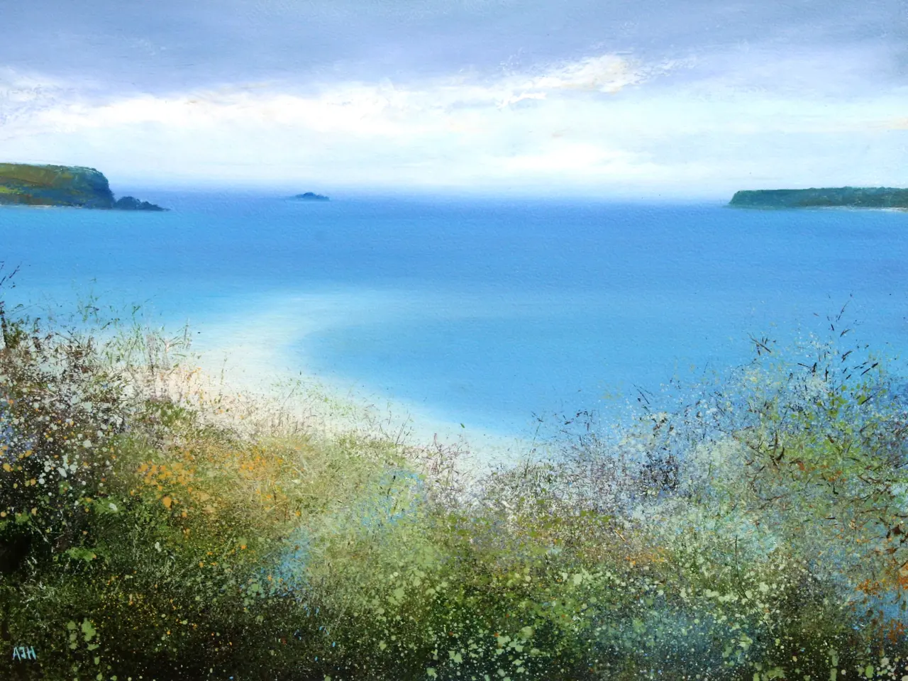 Amanda Hoskin - summer haze of flowers, padstow