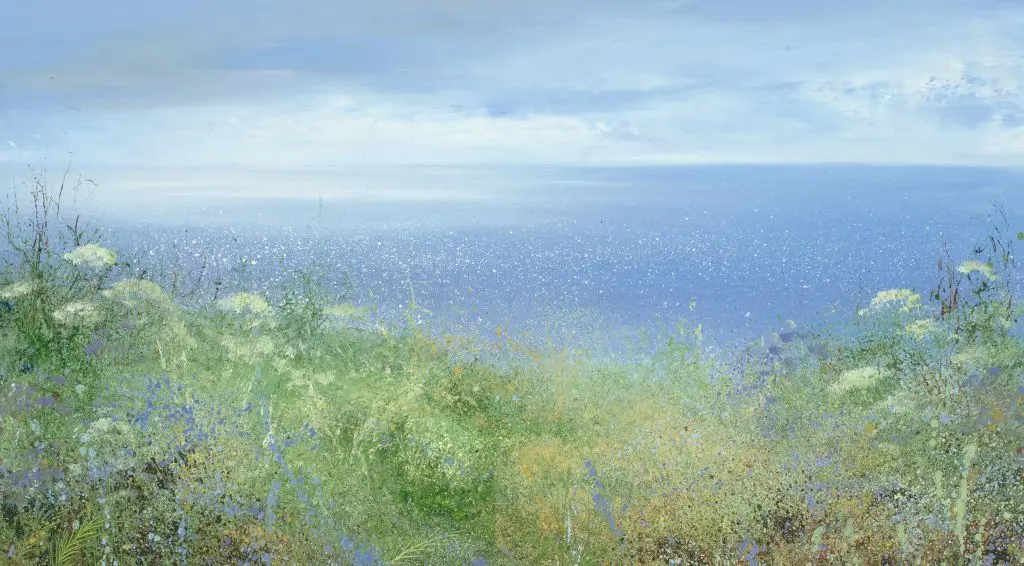 Amanda Hoskin - summer grasses lantic bay, fowey