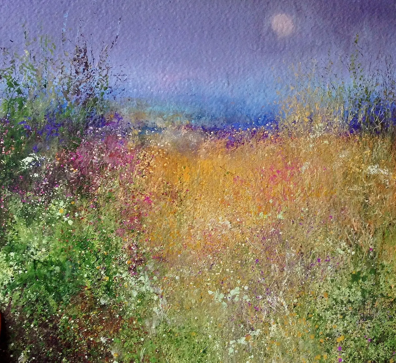 Amanda Hoskin - field of flowers, fowey