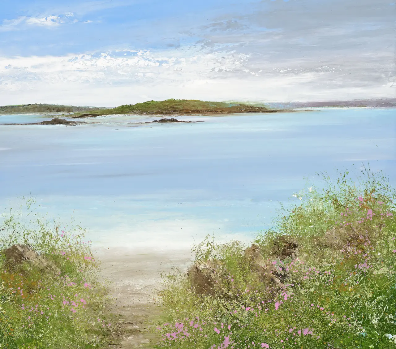 Amanda Hoskin - path to the beach, bryher, scillies
