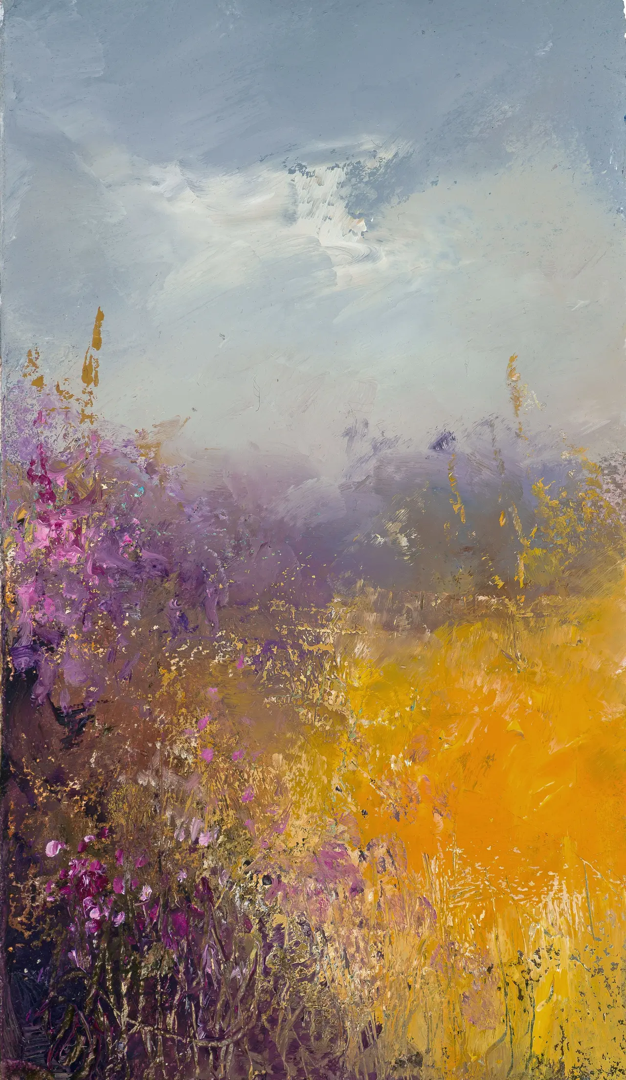 Amanda Hoskin - summer fields, lankelly lane, cornwall