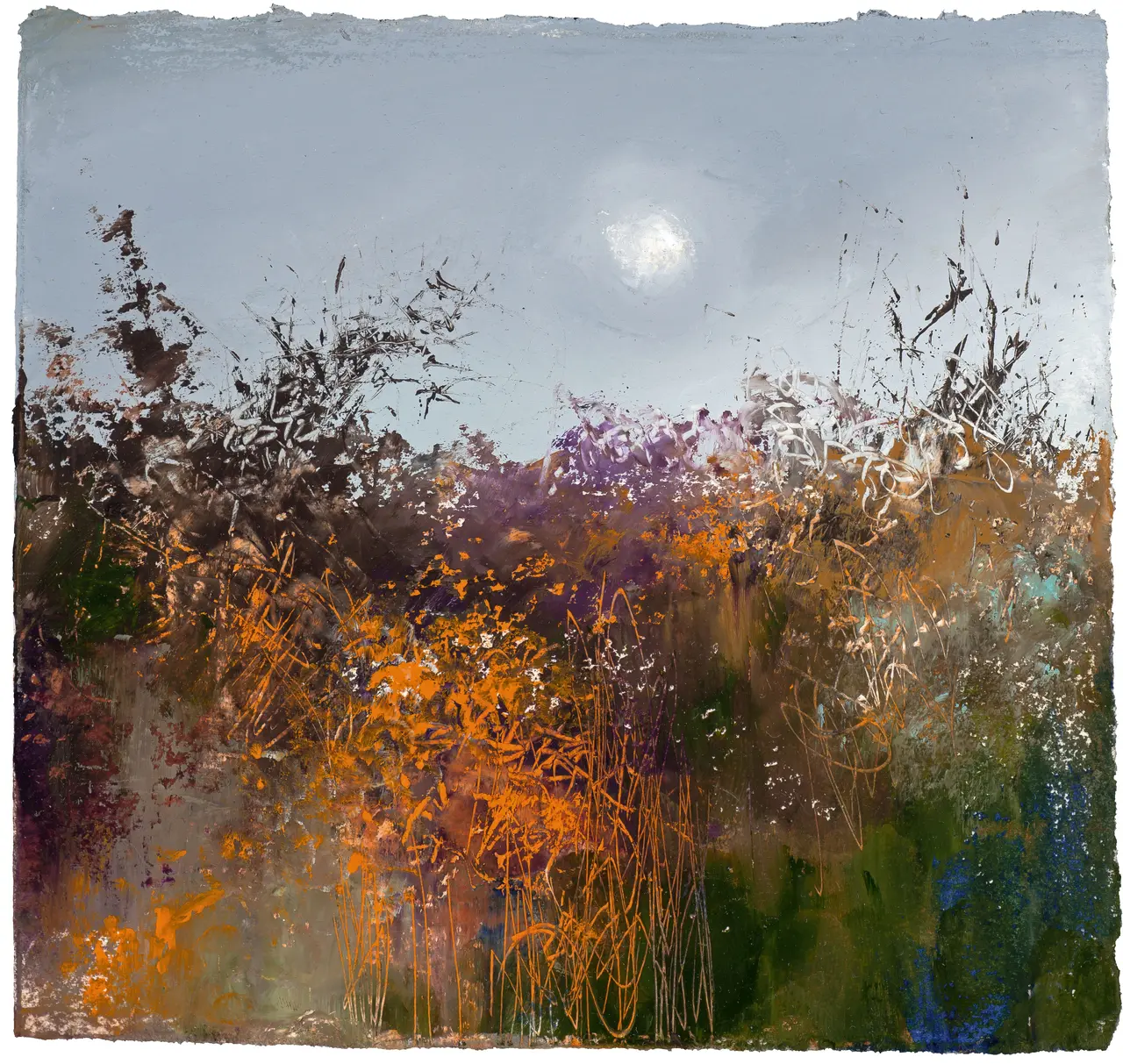 Amanda Hoskin - autumn hedgerow, lankelly lane, cornwall