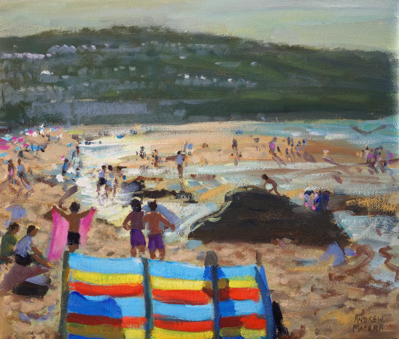 Andrew Macara - the windbreak, porthmeor beach