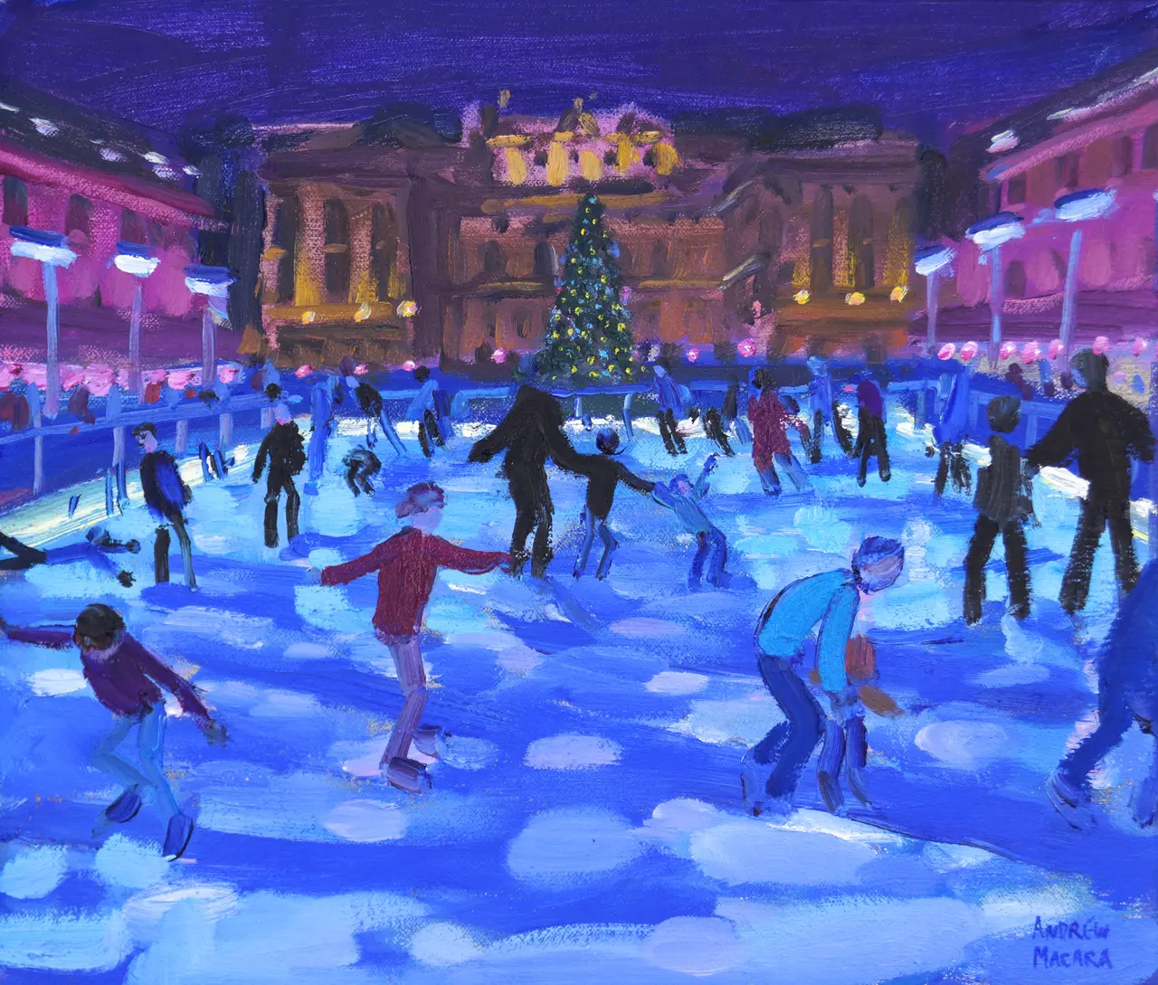 Andrew Macara - christmas, somerset house, evening