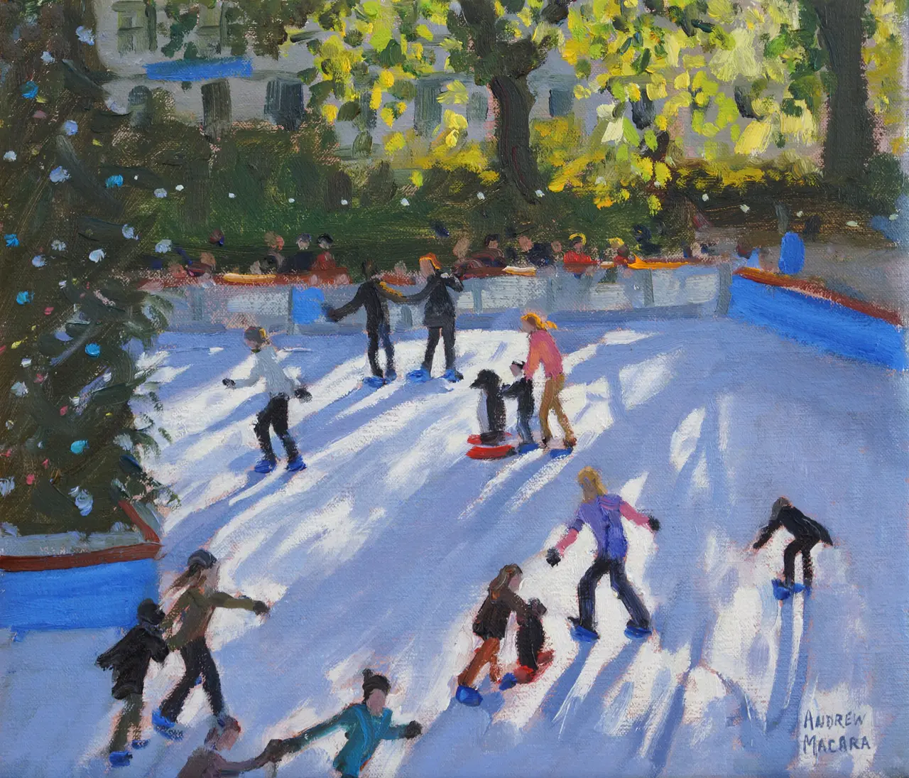Andrew Macara - christmas skating, natural history museum