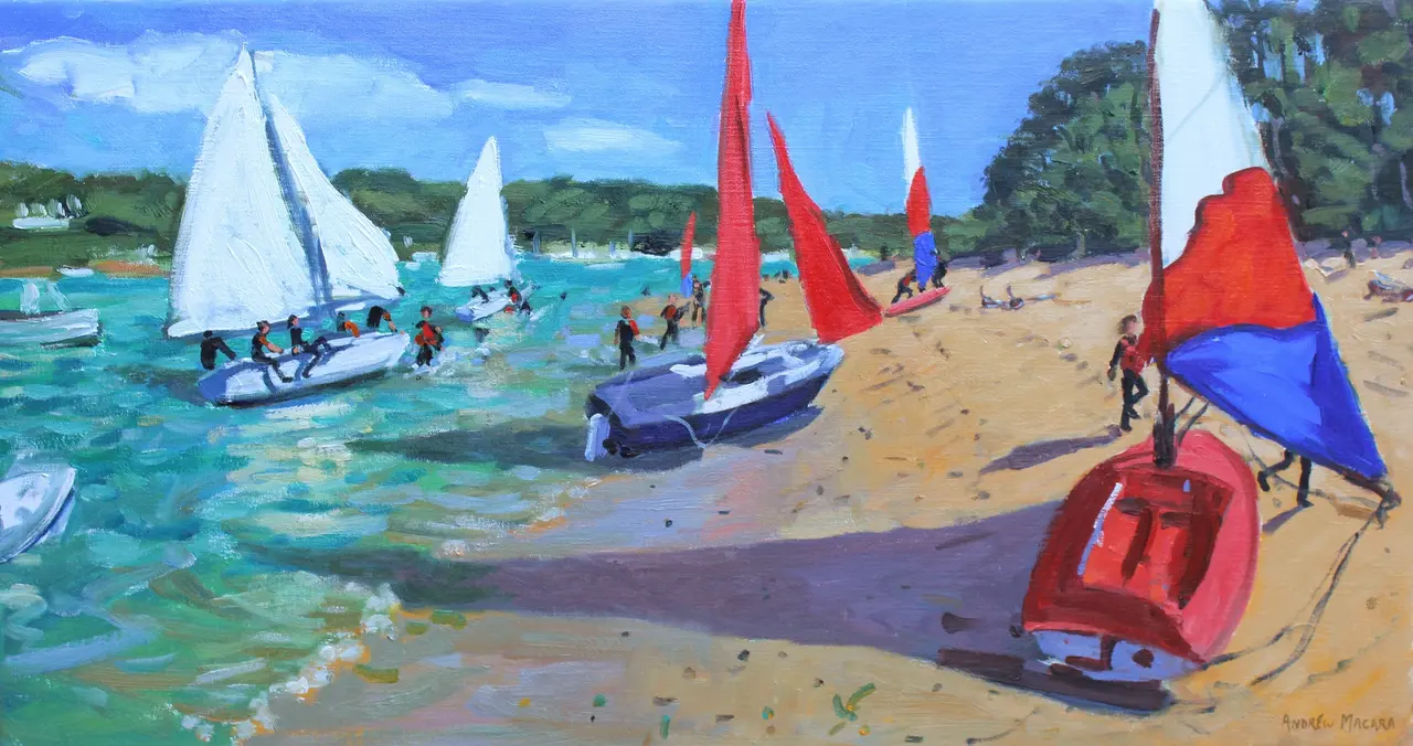 Andrew Macara - sailing practice, salcombe, devon