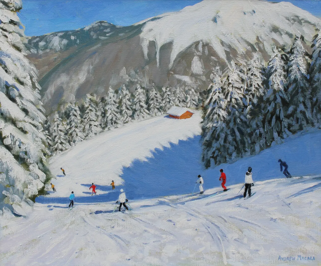 Andrew Macara - morning ski, morzine