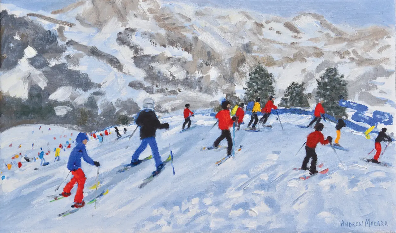 Andrew Macara - skiers, val gardena, italy