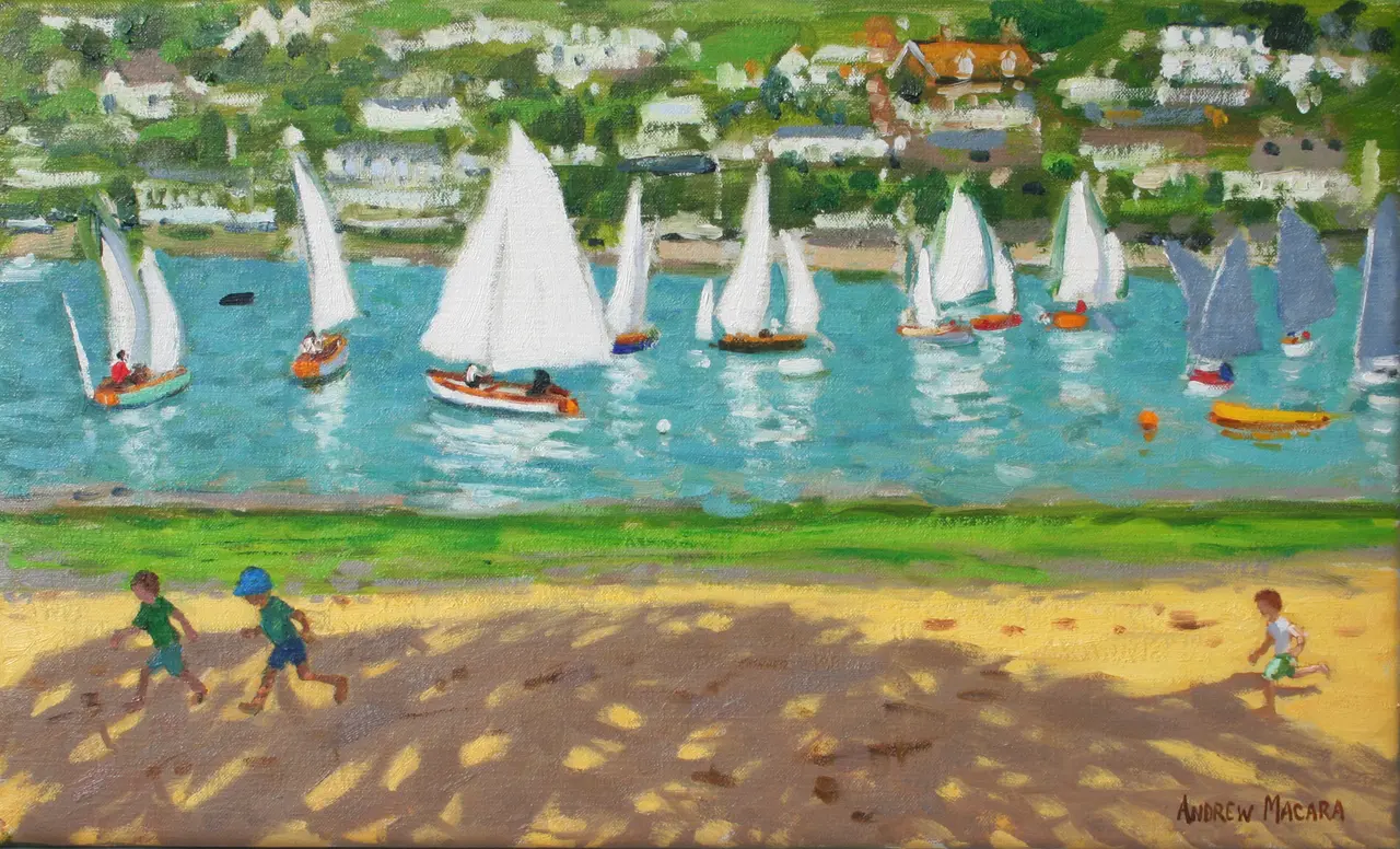 Andrew Macara - preparing for the race, salcombe