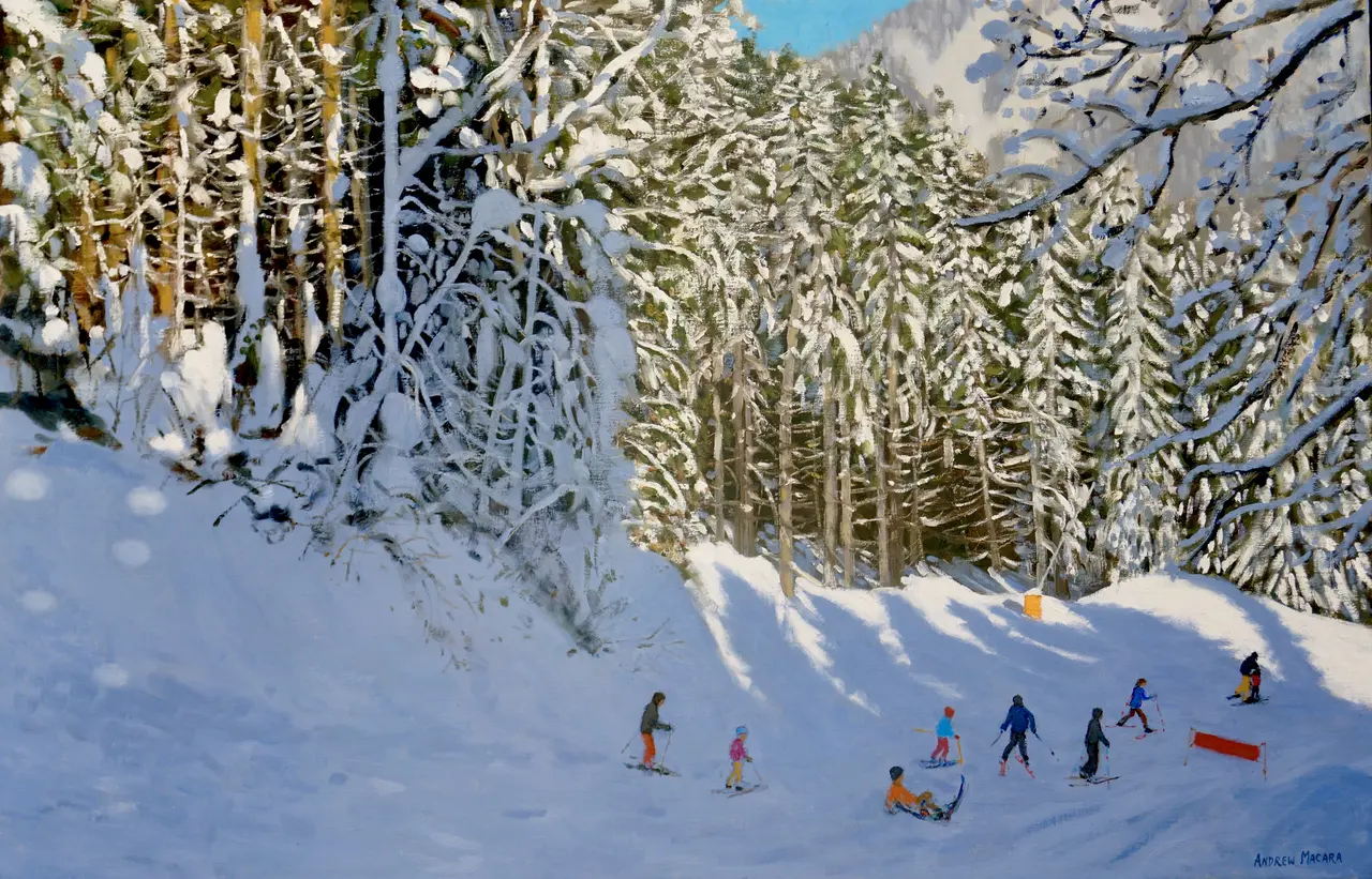 Andrew Macara - trees and shadows, morzine, france